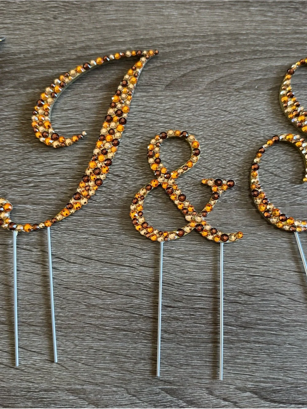 Toppers With Glitz for Wedding or Party, Cake Topper